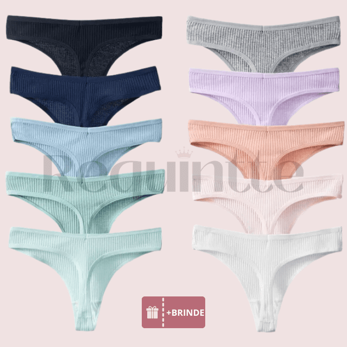 Calcinhas Santie Confort 100% em Algodão [Compre 5 Leve 10] + Frete Grátis